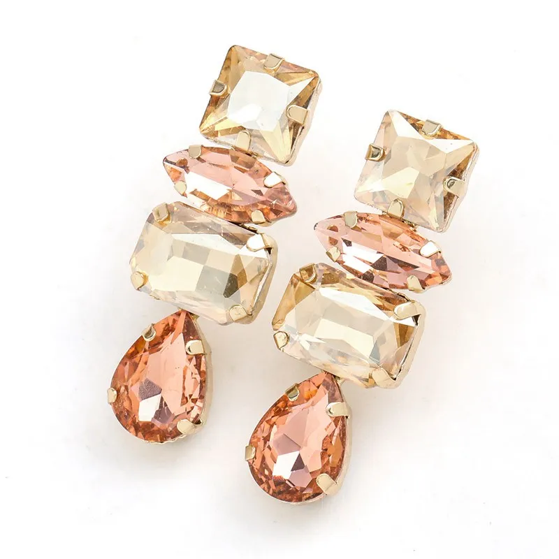 Elegance monarki suge Fashion Rhinestone Water Drop Dangle Earrings Women's Elegant Temperament  Jewelry Accessories Girls|Drop Earrings| - AliExpress