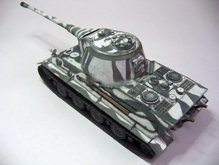 1:35 немецкий Лев тяжелый танк DIY 3D бумажные карты модели строительные наборы строительные игрушки развивающие игрушки Военная Модель