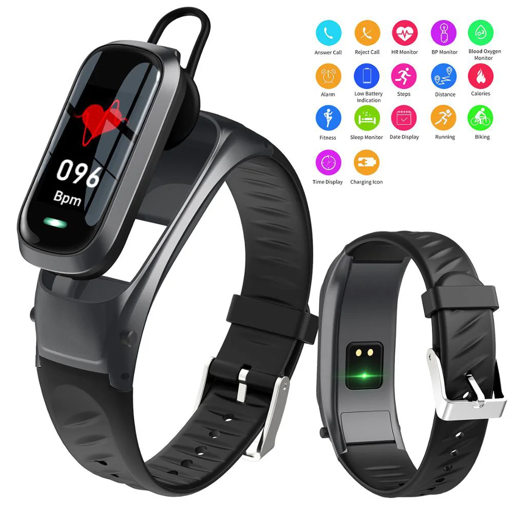 smart bracelet with bluetooth earphone