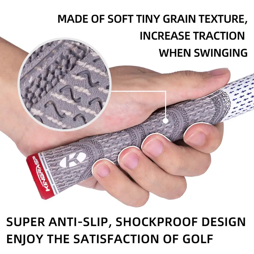 KINGRASP Hot New Unisex Golf grips High quality Rubber Golf driver Grips Color mixin 13pcs/lot Golf wood grips