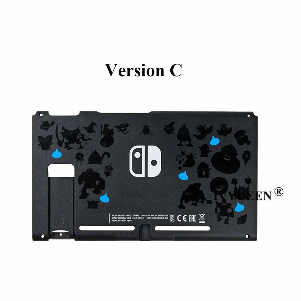Version C IVYUEEN, передняя задняя оболочка для rend Switch Joy con, сменный корпус, лицевая панель, часть, чехол для Nitendo Switch - Цвет: Version C