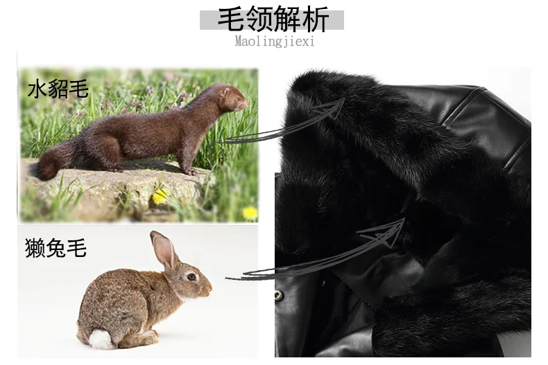 Haining, высококачественная одежда из натуральной кожи, пальто, женская новая зимняя куртка с капюшоном из овечьей кожи, приталенный пуховик на шнуровке