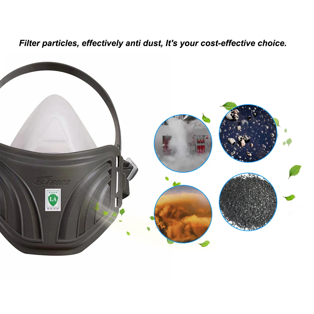 

STRONG ST-1020T Anti Dust PM2.5 Mask Respirator Half Facepiece Mask Prevent Particulates Industrial Protective Mask Rubber