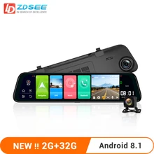 LDZDSEE Android 8,1 2G+ 32G Автомобильный видеорегистратор заднего вида Зеркало ADAS FHD 1080P с камерой 10 ''ips привод Видео Авто рекордер ночного видения