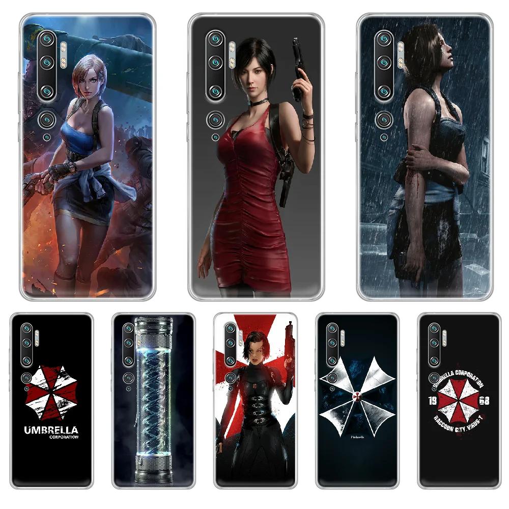 Чехол для телефона Umbrella Corporation корпус XIAOMI MI 3 4 5 5X 8 9 10 se max pro a2 9T note lite прозрачный