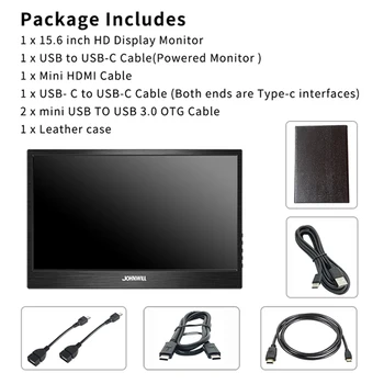 Monitor portátil para videojuegos, pantalla táctil de 15,6 P, HD, tipo C, 1080, HDMI, VGA, PC, PS4, ordenador portátil, Switch, teléfono, 13,3 4