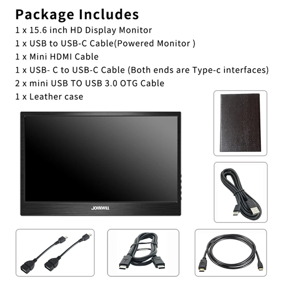 15 6 портативный монитор сенсорный экран 1080P HD дисплей Тип C игровой 13 3 HDMI VGA ПК для