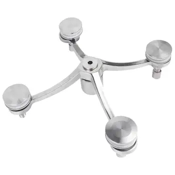 

1PC Stainless Steel Glass Connection Clamp Glass Fixation Clamp for Home Store Office Fish Tank Container Display Shelf