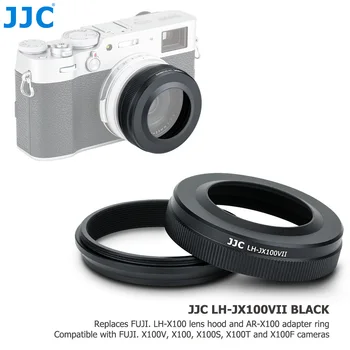

JJC Camera Lens Hood Shade Protector & Adapter Ring For Fujifilm X100V X100 X100S X100T X100F Replace Fujifilm LH-X100 & AR-X100