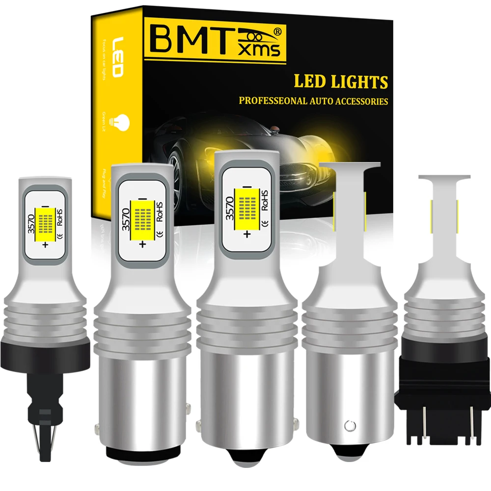 BMT 2x S25 1156 BA15S P21W светодиодный BAY15D BAU15S PY21W лампа T20 7440 W21W W21/5W Canbus лампы для освещения