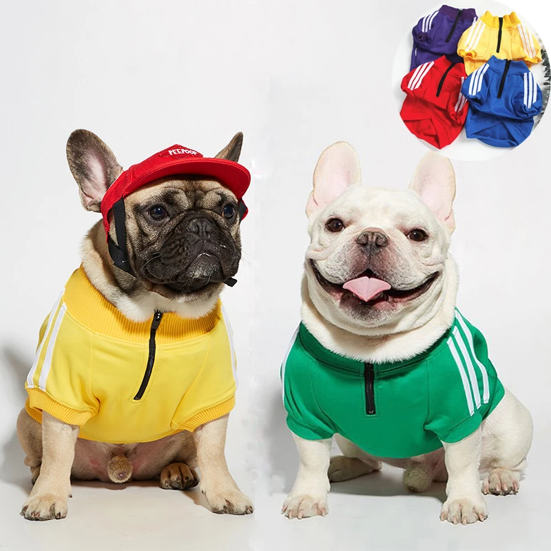 ペット服フレンチブルドッグ子犬スポーツウェアチワワ犬ペットペット服中小犬用ロゴ付き 犬用パーカー Aliexpress
