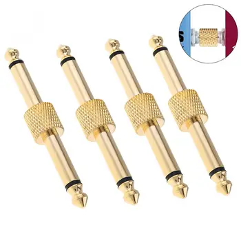 

Guitar Effects plug 4pcs6.3mm Guitar Effects Pedal Connector Coupler Interface Cable Adaptor Electric Pedal Board Accessories