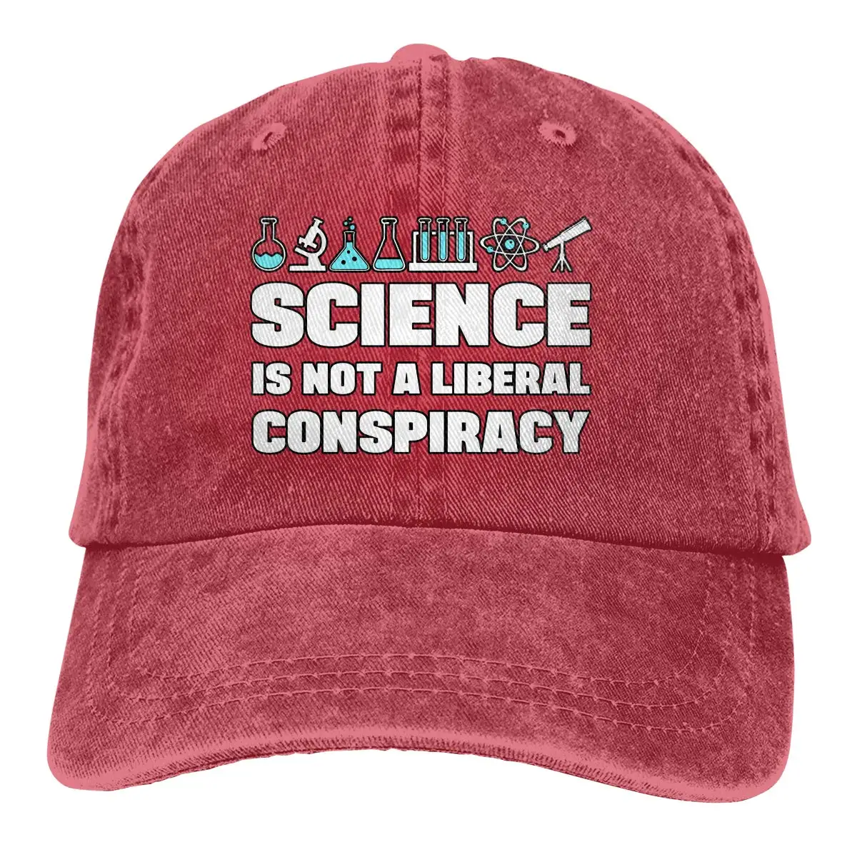 Science Is Not A Liberal Conspiracy унисекс винтажная потертая бейсбольная кепка саржевая Регулируемая шляпа для папы