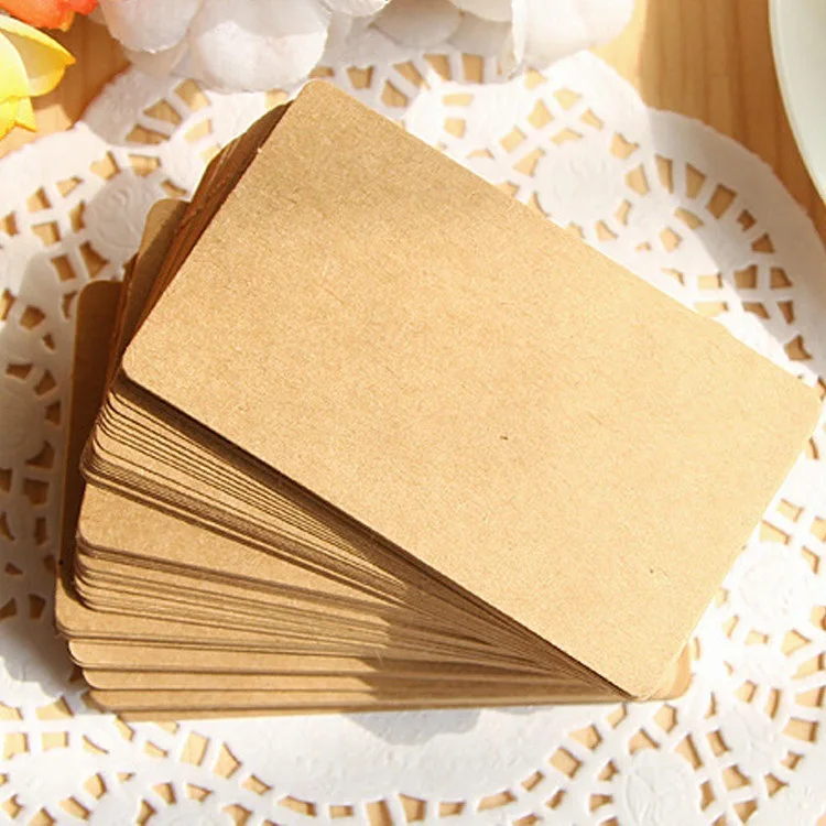 

Boxed Retro Word Cards Blank Postcards English DIY Graffiti Antique Style Kraftpaper White Card Message Card