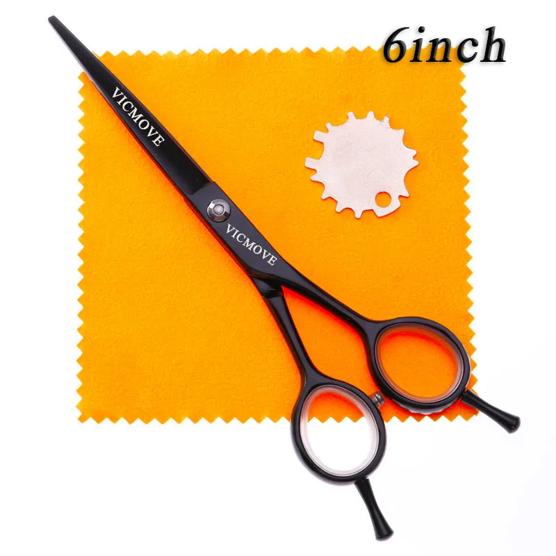 1 pcs VICMOVE 5," /6" ножницы для ухода за домашними животными профессиональные ножницы для стрижки собак набор резка+ истончение домашних животных ножницы серебро и черный - Цвет: 1 pcs