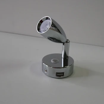 

12V LED Light Wall Mounted Aluminum RV Boat LED Bedside Lamp Camper Trailer Motorhome Interior Lighting Spotlight