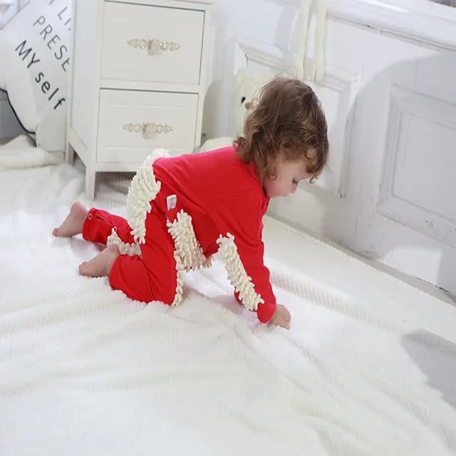 2020 New Popular Baby Climbing Suit Infant Jumpsuit Mop Wear Lazy Crawling 4