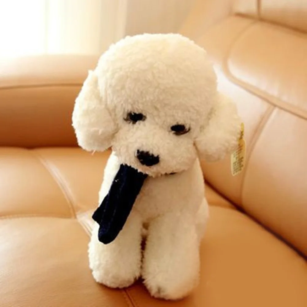 25 см имитация плюшевой собаки пуделя, плюшевые игрушки, милые животные, кукла для подарка на Рождество