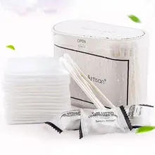 3-в-1 путешествия Портативный средство для снятия макияжа с дорожный набор косметический для лица Ватные диски компрессионная маска для лица Двухламповая ватные тампоны почки