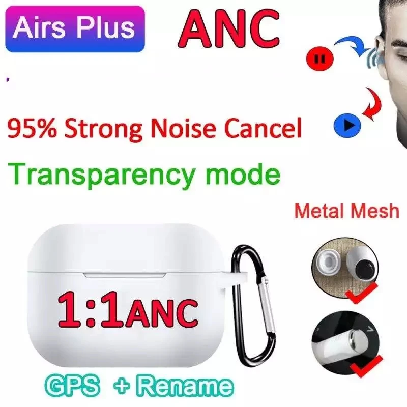 Airs Plus TWS Wireless Bluetooth Earphone in-ear Earbuds Pressure Sensor PK H1 Chip i12 tws i7 i90000 i900000Pro i900000Max TWS