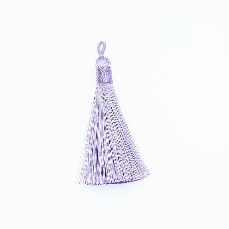 Purple tassels 5-20 шт катушки связывают нить кисточкой бахрома подвеска «сделай сам» ремесла вискозные кисточки отделка одежды шторы Декоративные Серьги Ювелирные компоненты - Цвет: Purple tassels