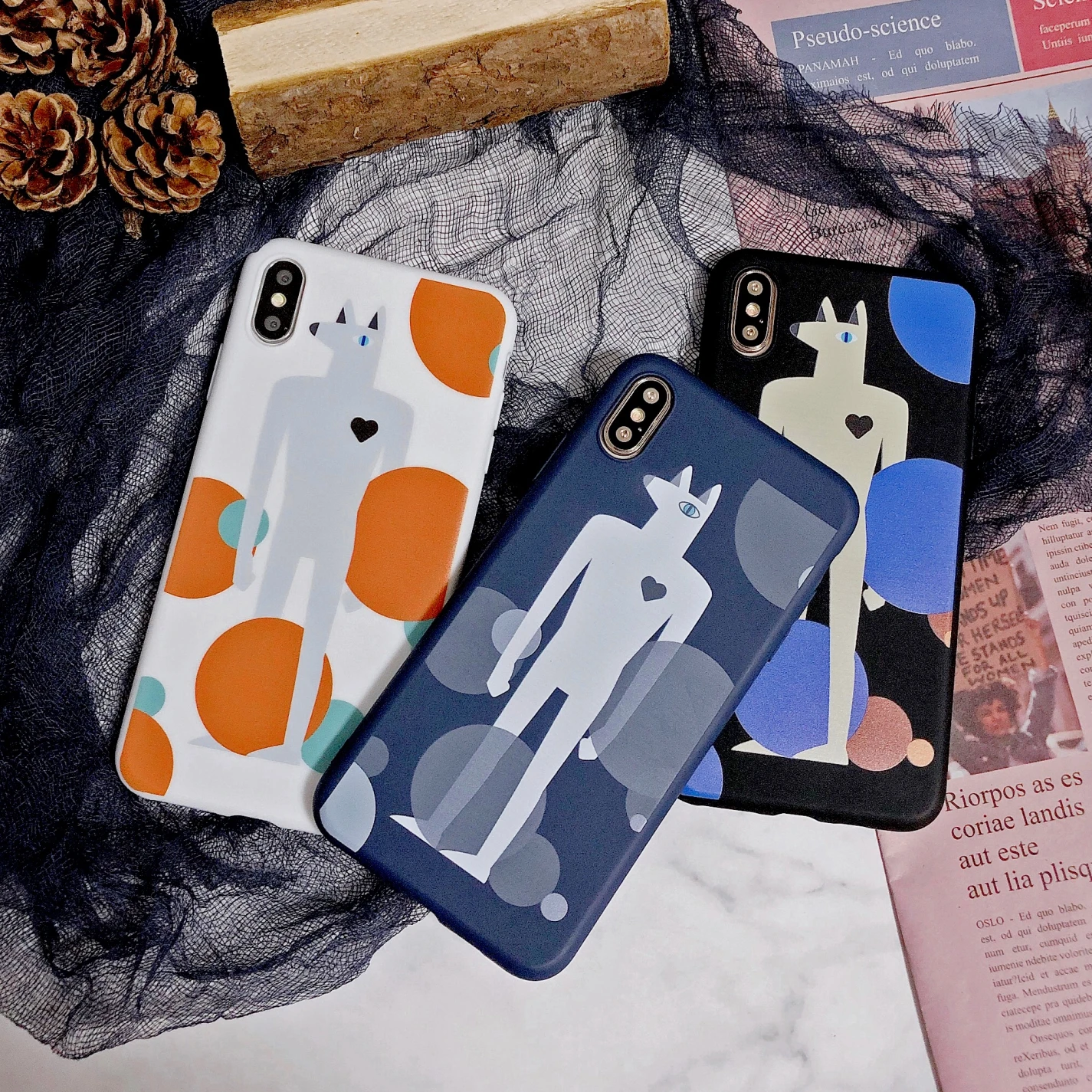 LISCN оригинальный художественный чехол для телефона iphone 8 Plus 7 6 6P 6splus 7P X XR Мягкий