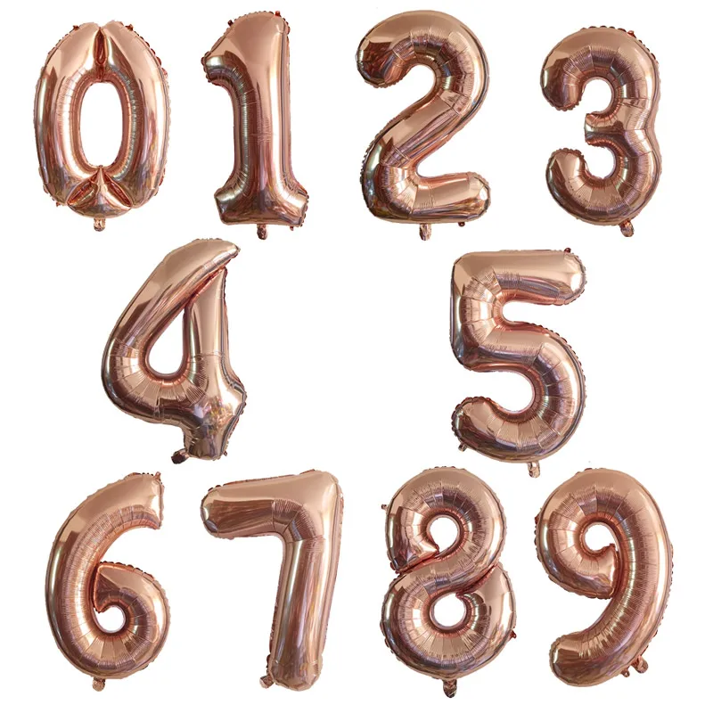Globos De Papel De Aluminio De Color Caramelo Para Decoración De