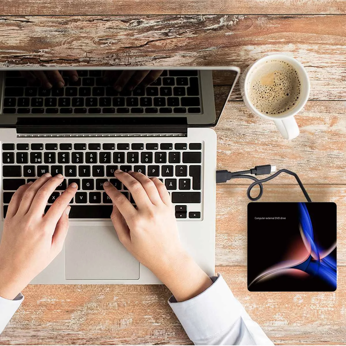 Внешний DVD привод оптический привод USB 3,0 type-C высокоскоростной CD rom плеер CD-RW записывающее устройство для ноутбука