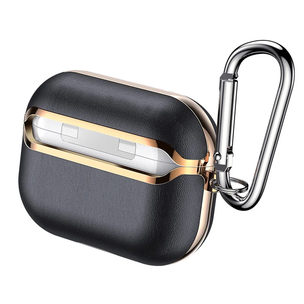 PU Leather Earphone Protective Case Cover Bluetooth Headphone Storage Case for Airpods Pro Box