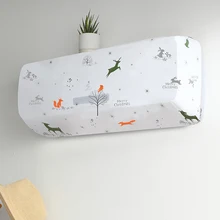 Внутренний кондиционер водонепроницаемый чехол PEVA Печатный защитный слой от пыли гостиной спальни 86x20x31 см/95x20x31 см