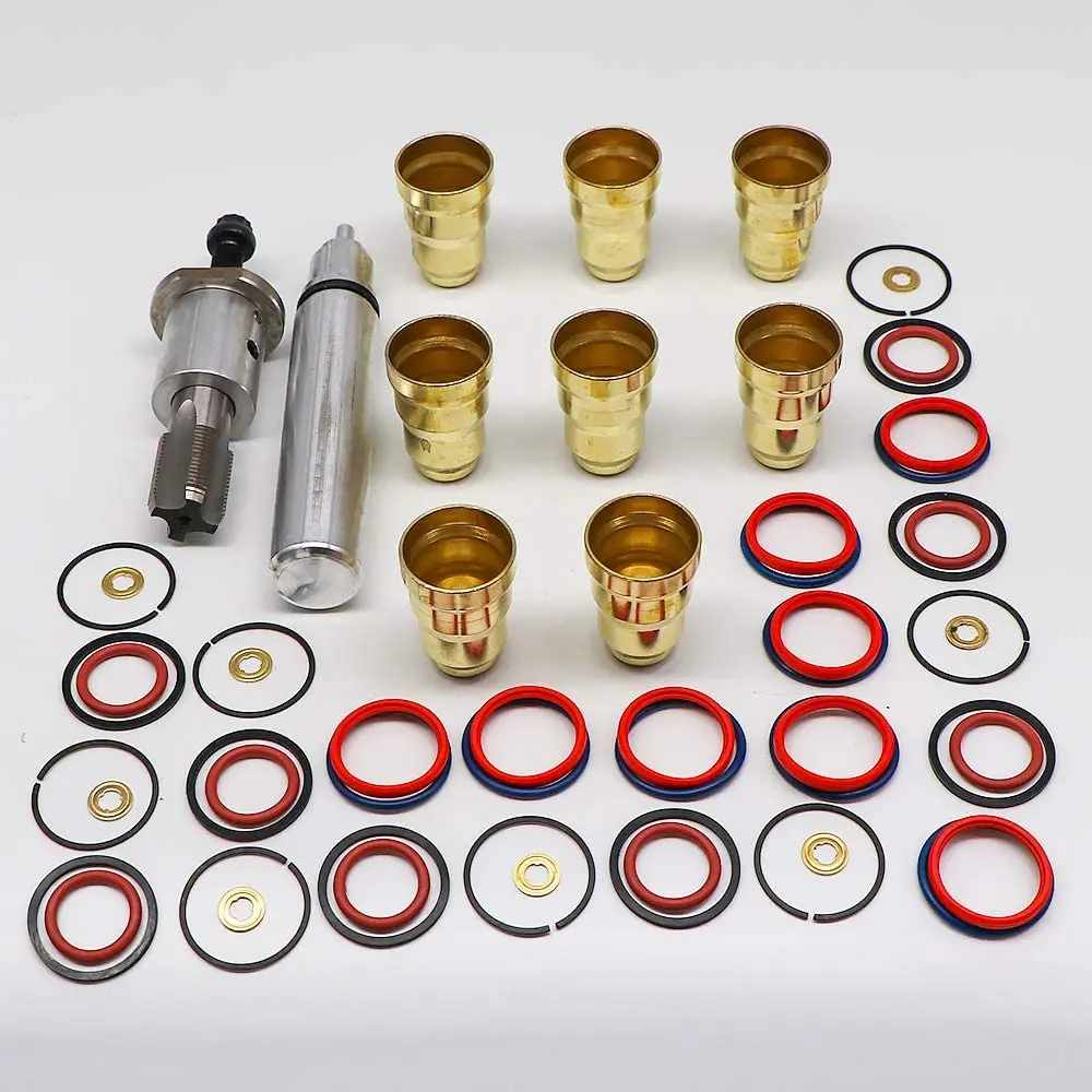 US $102.99 Fuel Injector Sleeve Cup Removal Tool Install Kit With Injector ORing For 19942003 73L Ford Powerstroke Navistar T444E