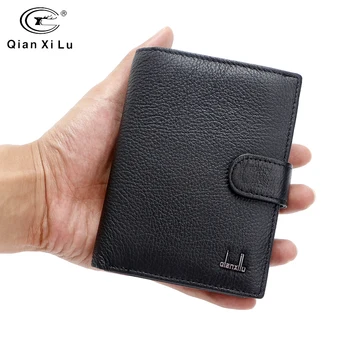 

Famous Brand Large Bifold Travel Wallets Passport Bag Genuine Real Leather Wallet Credit ID Card Slots Coin Pouch Purse