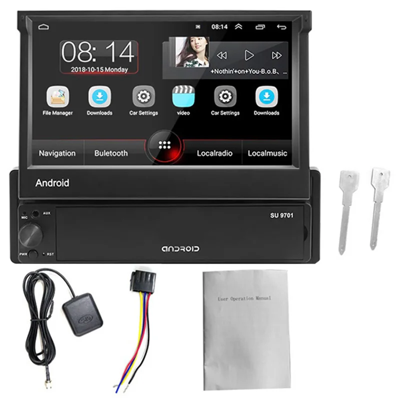 

Android 8.1 Car DVD GPS Navigation Player 7 Inch Universa Car Radio WiFi Bluetooth MP5 Multimedia Player