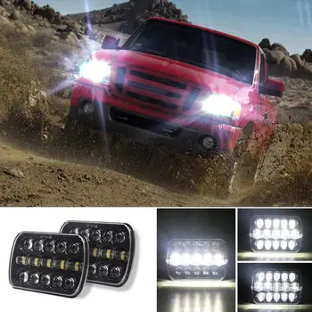 

New Arrival 5X7" 7X6" LED Headlights Car Accessries High Low Beam DRL Car Lights for Jeep Wrangler YJ 1986-1995