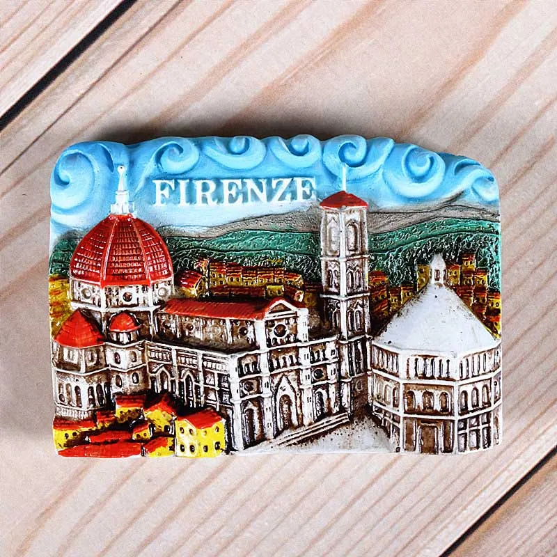 Magnetic refrigerator magnets Italy Switzerland Chile Austria European countries Tourist attractions souvenir Home decoration - Цвет: Firenze