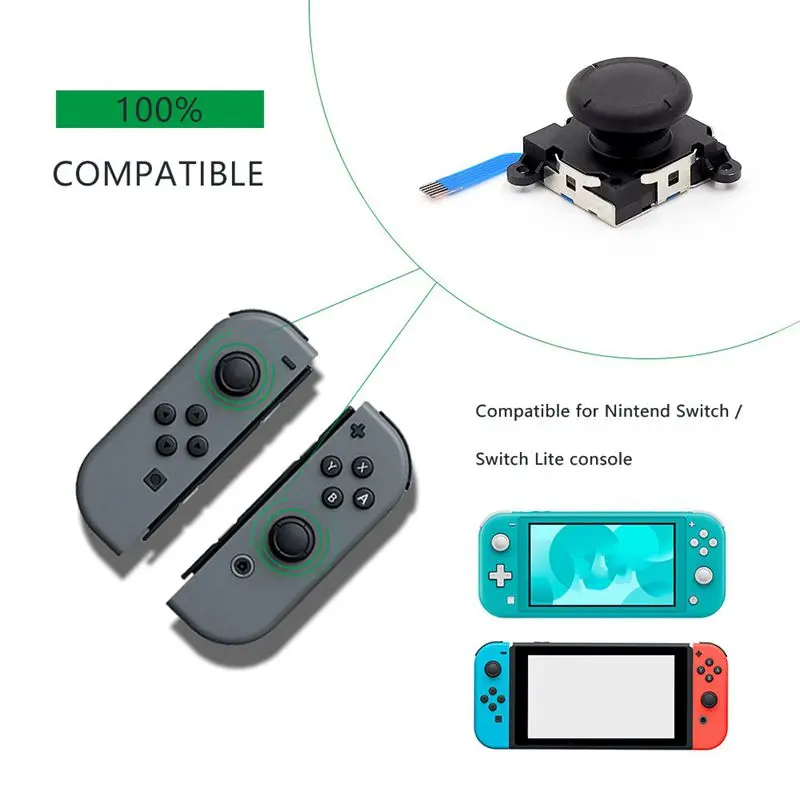 3D Analog Rocker Joycon Replacement for Nintendo Switch Controller NS Gamepad Joy Stick Repair Accessories