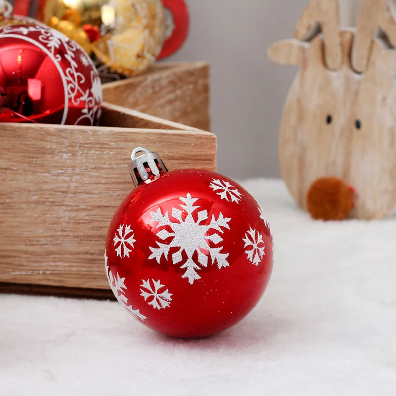 24x Pendant Christmas Balls Ornaments For Home Xmas Tree Gift Party Decoration