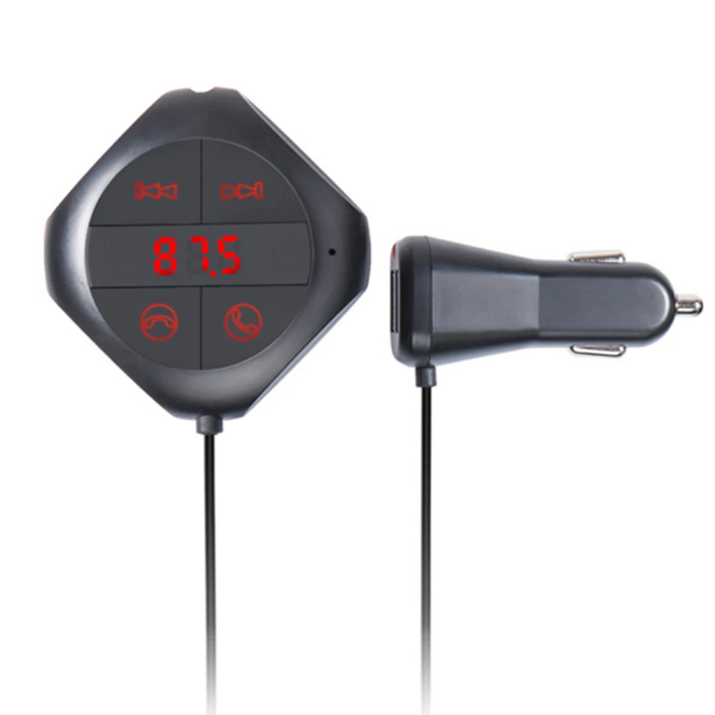 Q7S Bluetooth Hands-Free автомобильный комплект fm-передатчик аудио Музыка MP3/WMA плеер двойной зарядное устройство usb