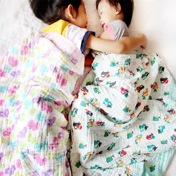 

Baby Swaddling Muslin Newborn Baby Blanket Bath Towel Gauze Infant Swaddle Wrap Cotton Diapers Baby Blanket Kids Wrap Breathable