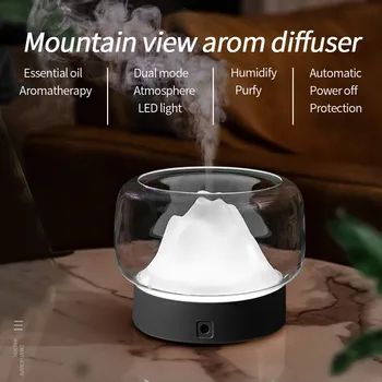 

Mountain View Aromatherapy Essential Oil Diffuser Humidifier Air Purifier Air Fresh Product Two Modern Styles 400ML