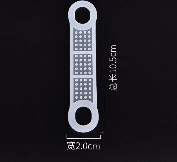 Silicone Rubber Anti-skid Strip for Clothes Hangers Wooden Hanger Non Slip Sleeve Plastic Hangers Anti-slip Accessory