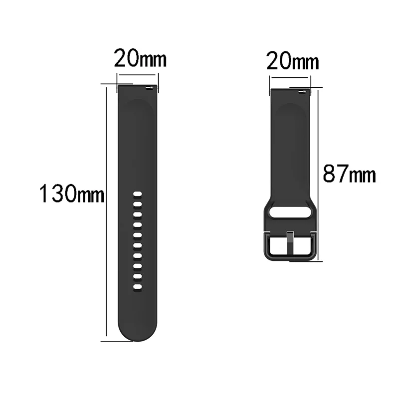 Silicone Bracelet For Amazfit Gts Bip Gtr 42mm Wrist Strap For Vivoactive3 Forerunner645 245 For Huawei Watch2 Smart Watch Band