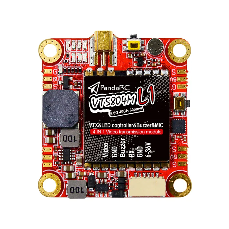 PandaRC vt5804 V3 5.8G Video Transmitter Metal with Heat Sink 25mW-1000mW 16CH support OSD adjust for DIY FPV RC Drone | Игрушки и хобби
