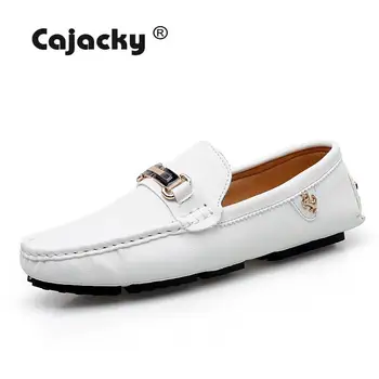 

Cajacky Designer Loafers Men Driving Shoes Cool Fashion Mocasines Hombre Slip On Footwear Italian Loafers Shoes Big Size 38-48