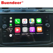 Buendeer, 8 дюймов, для VW T-ROC, Автомобильная gps навигация, закаленное стекло, защита экрана, HD прозрачная пленка, автомобильная наклейка, авто аксессуары