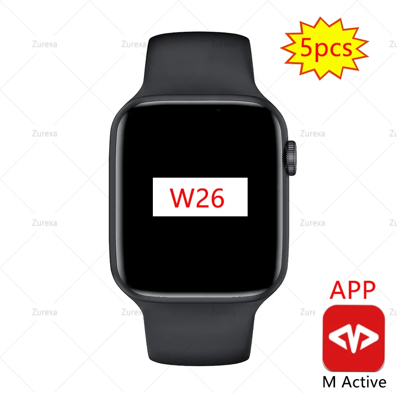 Wholesale 5Pcs IWO W26 Smart Watch Men Women Ip68 Waterproof 40mm 44mm IWO  12 W26pro Smartwatch Men|Smart Watches| - AliExpress