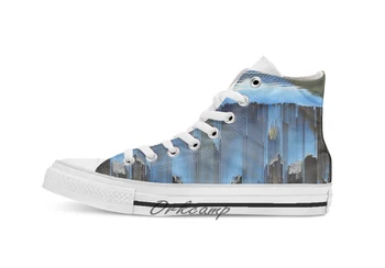 

Sounding Custom Casual High Top lace-up Canvas shoes sneakers Drop shipping