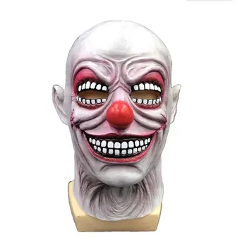 

Halloween Long Hair Grimace Mask Scary Witch Mask Clown Mask Scary Latex Tape Hat Dance Party Performance Props
