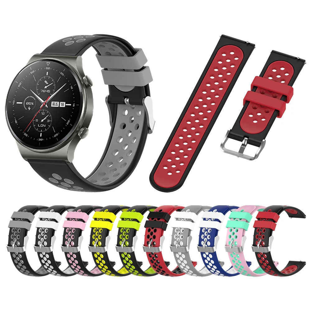 Ремешок силиконовый спортивный для Huawei Watch Gt2 Pro/porsche резиновый сменный Браслет