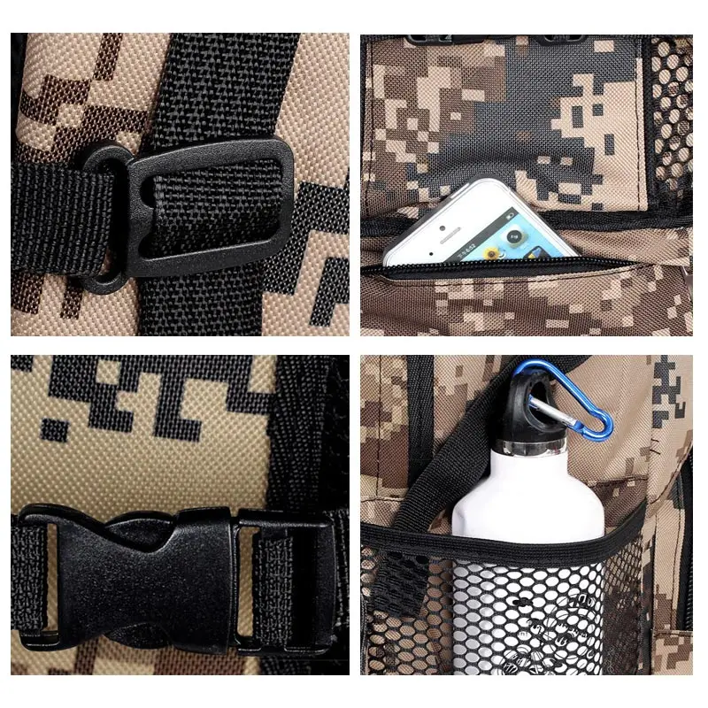 90L походный рюкзак для кемпинга военный рюкзак мужская камуфляжная армейская сумка для трекинга, альпинизма Mochila Tactica XA900WA